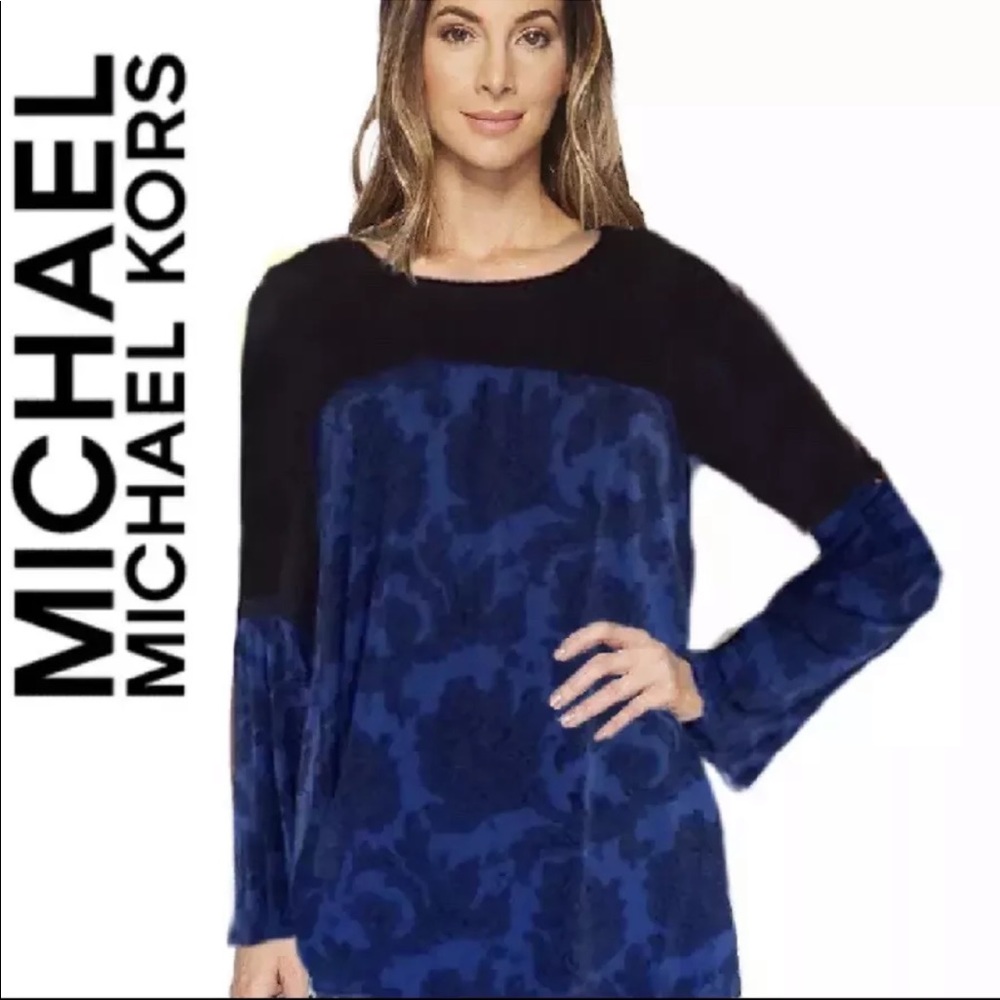 Michael Kors Flared Sleeve Boho Blouse